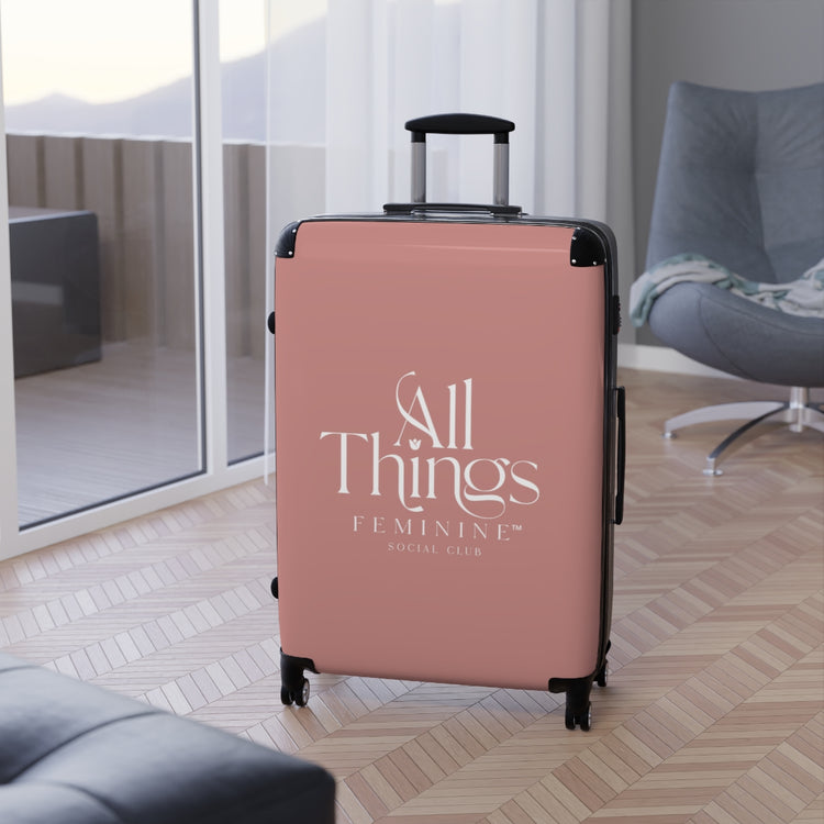 All Things Feminine Social Club Suitcases