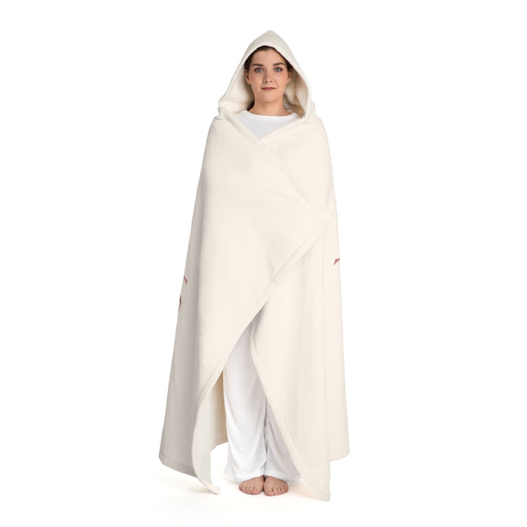 All Things Feminine Hooded Sherpa Fleece Blanket