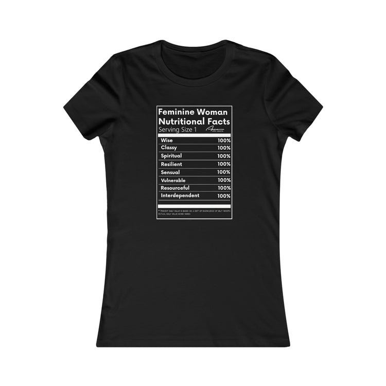 Feminine Nutritional Facts Women's Tee