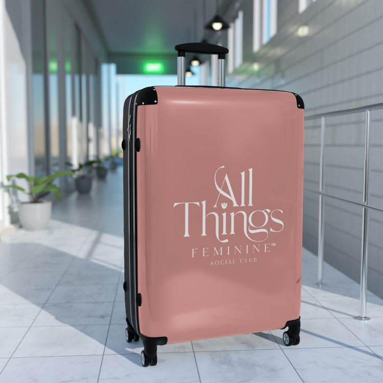 All Things Feminine Social Club Suitcases