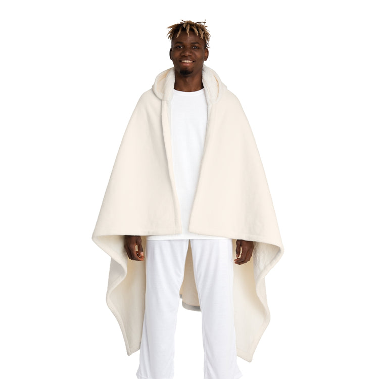 All Things Feminine Hooded Sherpa Fleece Blanket
